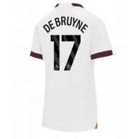 Fotbalové Dres Manchester City Kevin De Bruyne #17 Dámské Venkovní 2023-24 Krátký Rukáv
